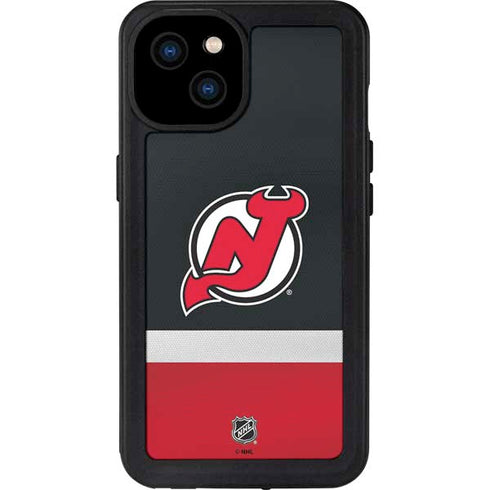 NHL New Jersey Devils Jersey iPhone 15 Plus Waterproof Case